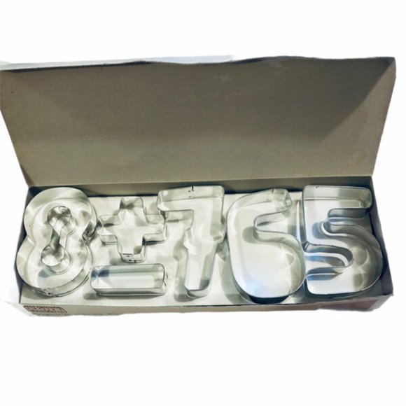 Kaiser Backform Cookie Cutters Zahlenausstecher 611464 Numbers Set of 12 Vintage - Picture 4 of 4